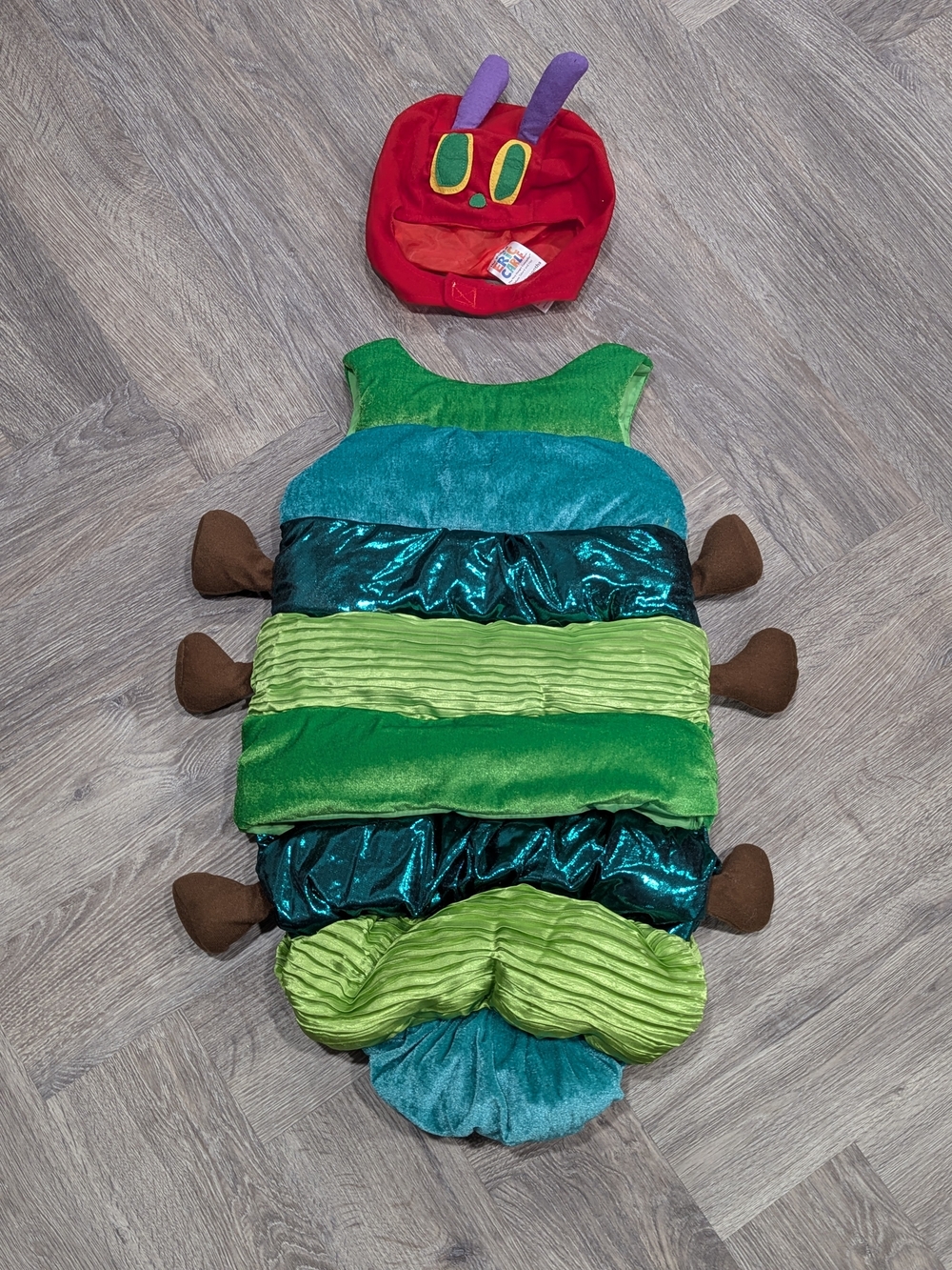 The Very Hungry Caterpillar Kids Costume - Green Multi Color